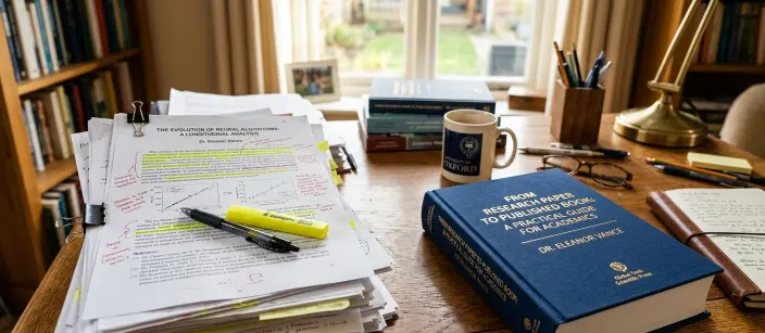From Research Paper to Published Book: A Step-by-Step Guide for Researchers Cover