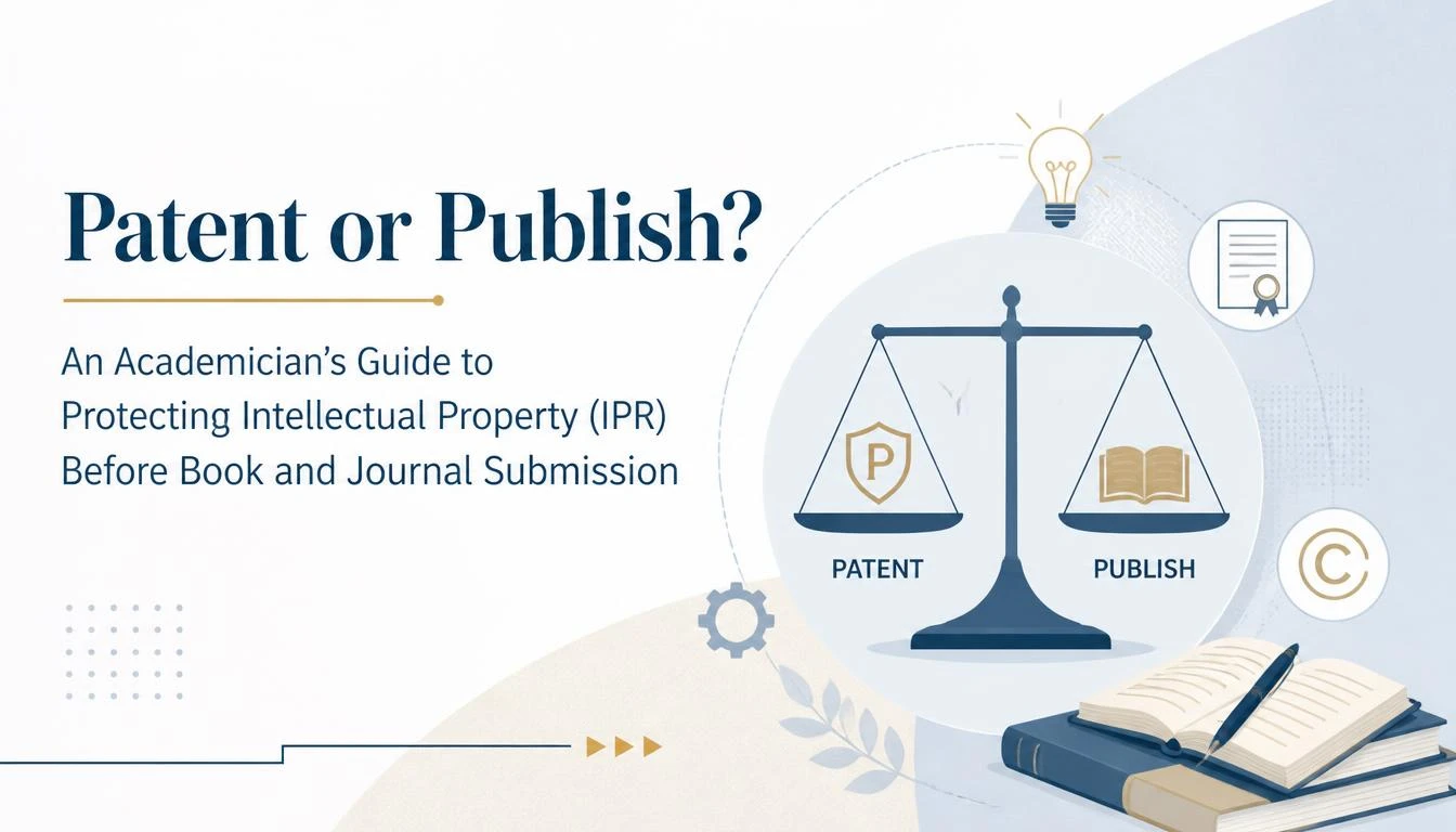 Patent or Publish? An Academician’s Guide to Protecting Intellectual Property (IPR) Before Book and Journal Submission